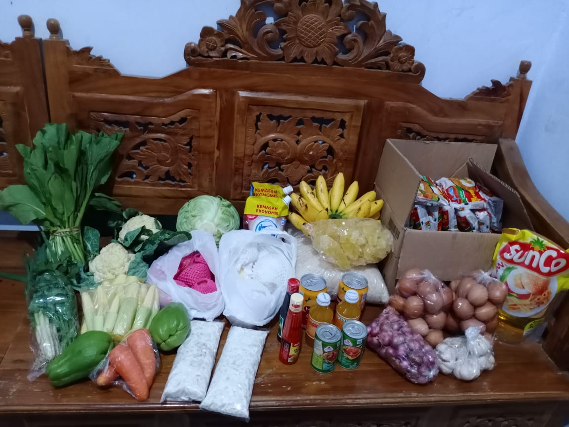 Kegiatan sosial PKK Ngaseman dimasa Pandemi